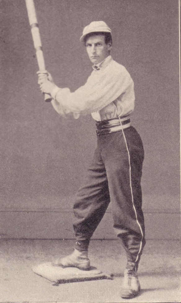 A baseball player, c. 1860.